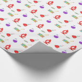 Cooles Wissenschaftsmuster Geschenkpapier (Ecke)