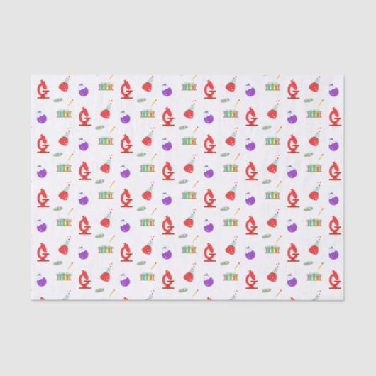 Cooles Wissenschaftsmuster Seidenpapier (Vorderseite)