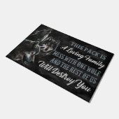Cooles Wolf Sprichwort Doormat, Funny Quotes Fußmatte (Schrägansicht)