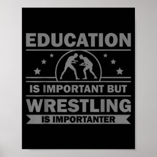 Cooles Wrestling-Design für Männer Frauen Kinder W Poster