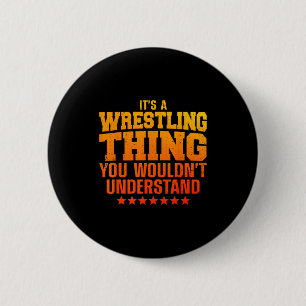 Cooles Wrestling-Design für Männer Frauen Wrestler Button