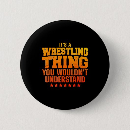 Cooles Wrestling-Design für Männer Frauen Wrestler Button (Vorderseite)