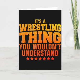 Cooles Wrestling-Design für Männer Frauen Wrestler Karte