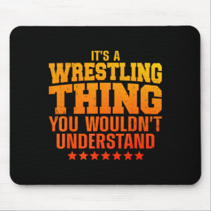 Cooles Wrestling-Design für Männer Frauen Wrestler Mousepad