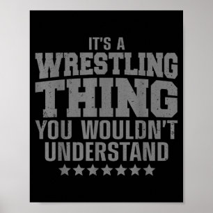 Cooles Wrestling-Design für Männer Frauen Wrestler Poster