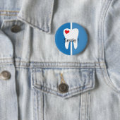 Cooles Zahnarzthelfer-Namen-Button des Lächelns Button (Beispiel)