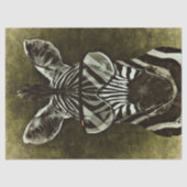 Cooles Zebra Abstrakt Seidenpapier (Vorderseite)