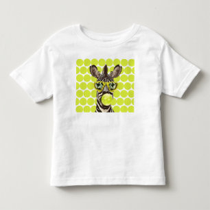 Cooles Zebra mit Sonnenbrille & Bubble-Gum Pop-Art Kleinkind T-shirt