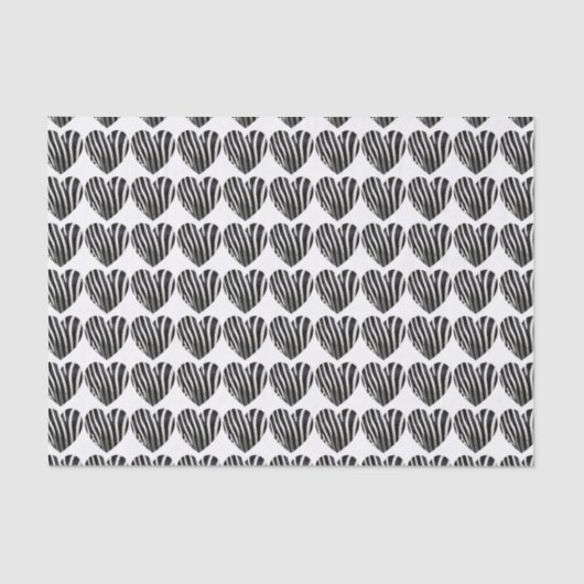 Cooles Zebra Print Tissue Paper Seidenpapier (Vorderseite)