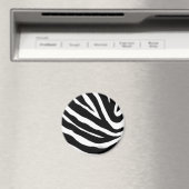 Cooles Zebra Stripes Round Magnet (In Situ (Geschirrspüler))