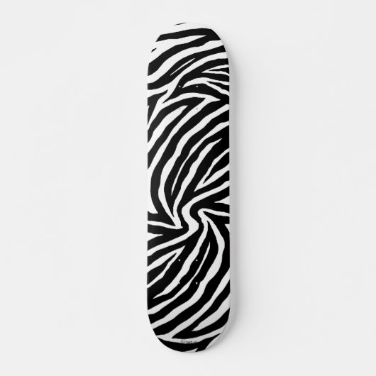 Cooles Zebra Stripes Skateboard (Vorne)