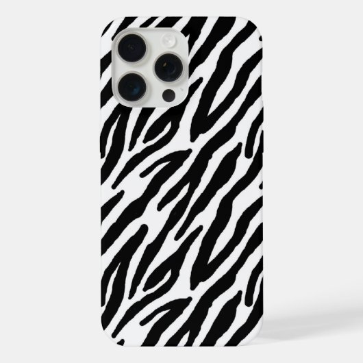 Cooles Zebramuster iPhone Hülle (Rückseite)