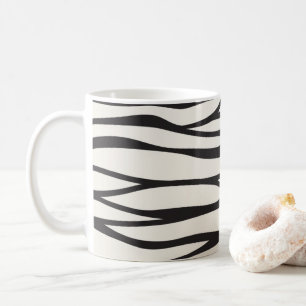 Cooles Zebramuster-Streifencafé-Tasse Kaffeetasse