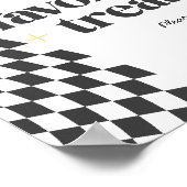 Cooles Zeichen für hintere Gefälligkeiten eines Ju Poster (Ecke)