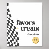 Cooles Zeichen für hintere Gefälligkeiten eines Ju Poster (Vorne)