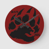 cooles Zeug Runde Wanduhr (Vorderseite)