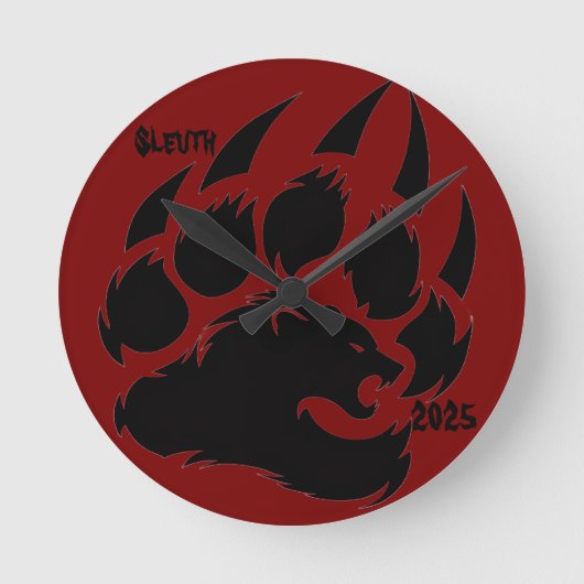 cooles Zeug Runde Wanduhr (Vorderseite)