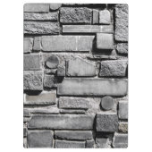 Cooles Ziegelmauermuster Klemmbrett (Rückseite)