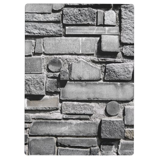 Cooles Ziegelmauermuster Klemmbrett (Rückseite)