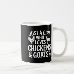 Cooles Ziegendesign für Mädchen Frauen Tierhaltung Kaffeetasse