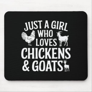Cooles Ziegendesign für Mädchen Frauen Tierhaltung Mousepad