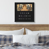Cooles Zitat-Tiger-Ziel Leinwanddruck (Insitu (Schlafzimmer))