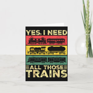 Cooles Zugmodell Lustiger Zug Eisenbahn Karte