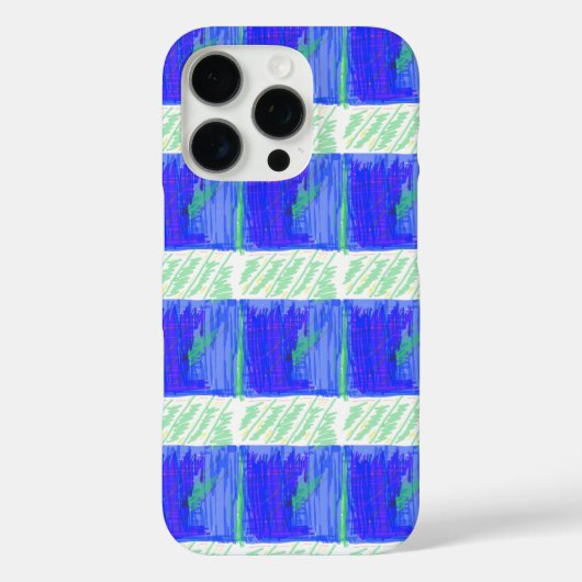 Coolest Blue Nautical Abstract  Case-Mate iPhone Hülle (Rückseite)