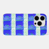 Coolest Blue Nautical Abstract  Case-Mate iPhone Hülle (Rückseite (Horizontal))