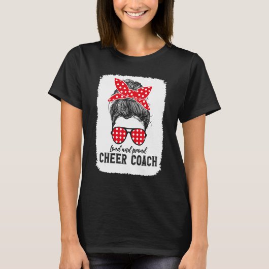 Coolest Cheer Coach Assistant Cheering Coaching Li T-Shirt (Vorderseite)