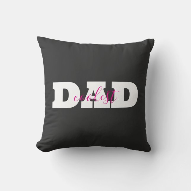 Coolest Dad Kissen (Vorderseite)