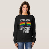 Coolest Gay Cousin Ever Gay Pride Sweatshirt (Vorne ganz)
