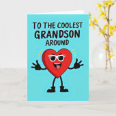 Coolest Grandson Ever Card Karte (Gelbe Blume)