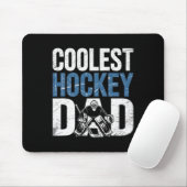Coolest Hockey Dad Funny Sport Father Support Hock Mousepad (Mit Mouse)