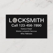 Coolest Locksmith Service Modern Business Cards Visitenkarte (Vorderseite)