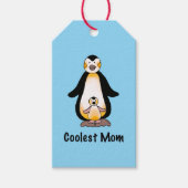 Coolest Mom Penguin Family Design Geschenkanhänger (Vorderseite)