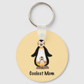 Coolest Mom Penguin Family Design Schlüsselanhänger (Vorderseite)
