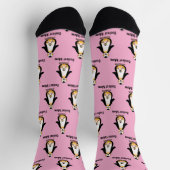 Coolest Mom Penguin Family Design Socken (Oben)