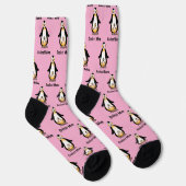 Coolest Mom Penguin Family Design Socken (Rechts)