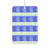 Coolest Nautical Blue Abstract  Autolufterfrischer (Vorderseite)