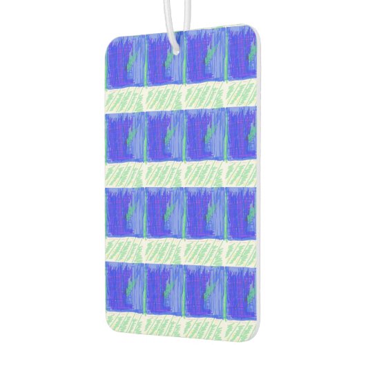 Coolest Nautical Blue Abstract Autolufterfrischer (Links)