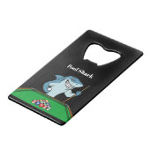 Coolest Pool Shark Billiards Theme  Geldbeutel Flaschenöffner (Vorderseite Schrägansicht)