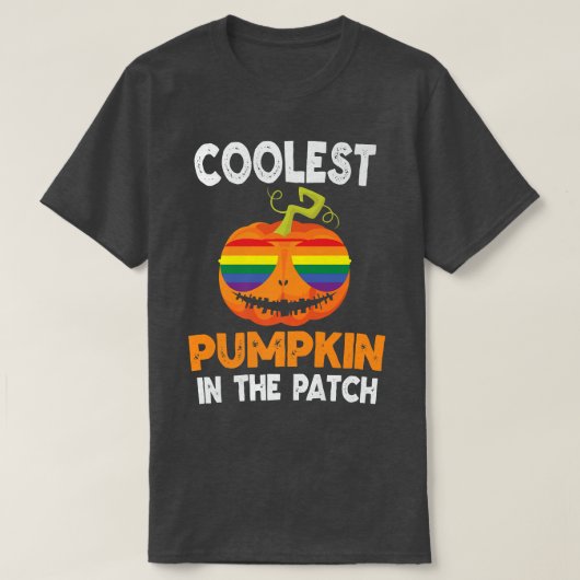 Coolest Pumpkin In The Patch Halloween Rainbow Gla T-Shirt (Design vorne)
