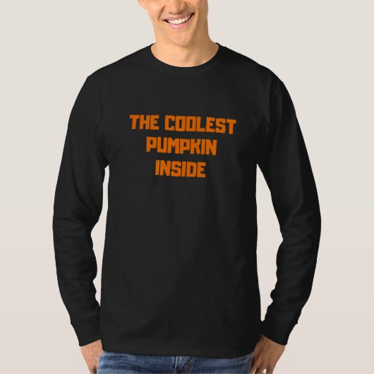 Coolest Pumpkin Inside I'm Hollow Inside Costume A T-Shirt (Vorderseite)