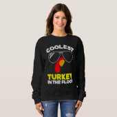 Coolest Turkey In The Flock Toddler Boys Thanksgiv Sweatshirt (Vorne ganz)