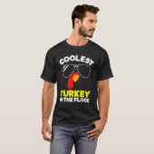 Coolest Turkey In The Flock Toddler Boys Thanksgiv T-Shirt (Vorne ganz)