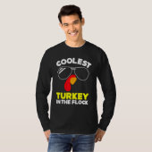 Coolest Turkey In The Flock Toddler Boys Thanksgiv T-Shirt (Vorne ganz)