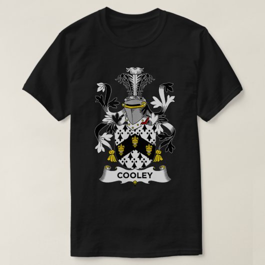 Cooley Coat of Arms Familienwappen T-Shirt (Design vorne)