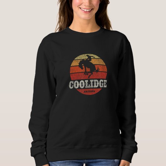 Coolidge AZ Vintag Country Western Retro Sweatshirt (Vorderseite)