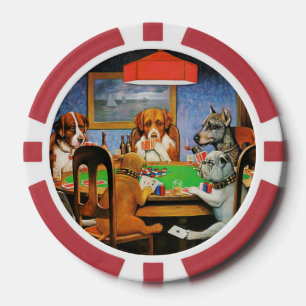 Coolidge Classic Vintage Hund Poker Spiel Kunst Pokerchips